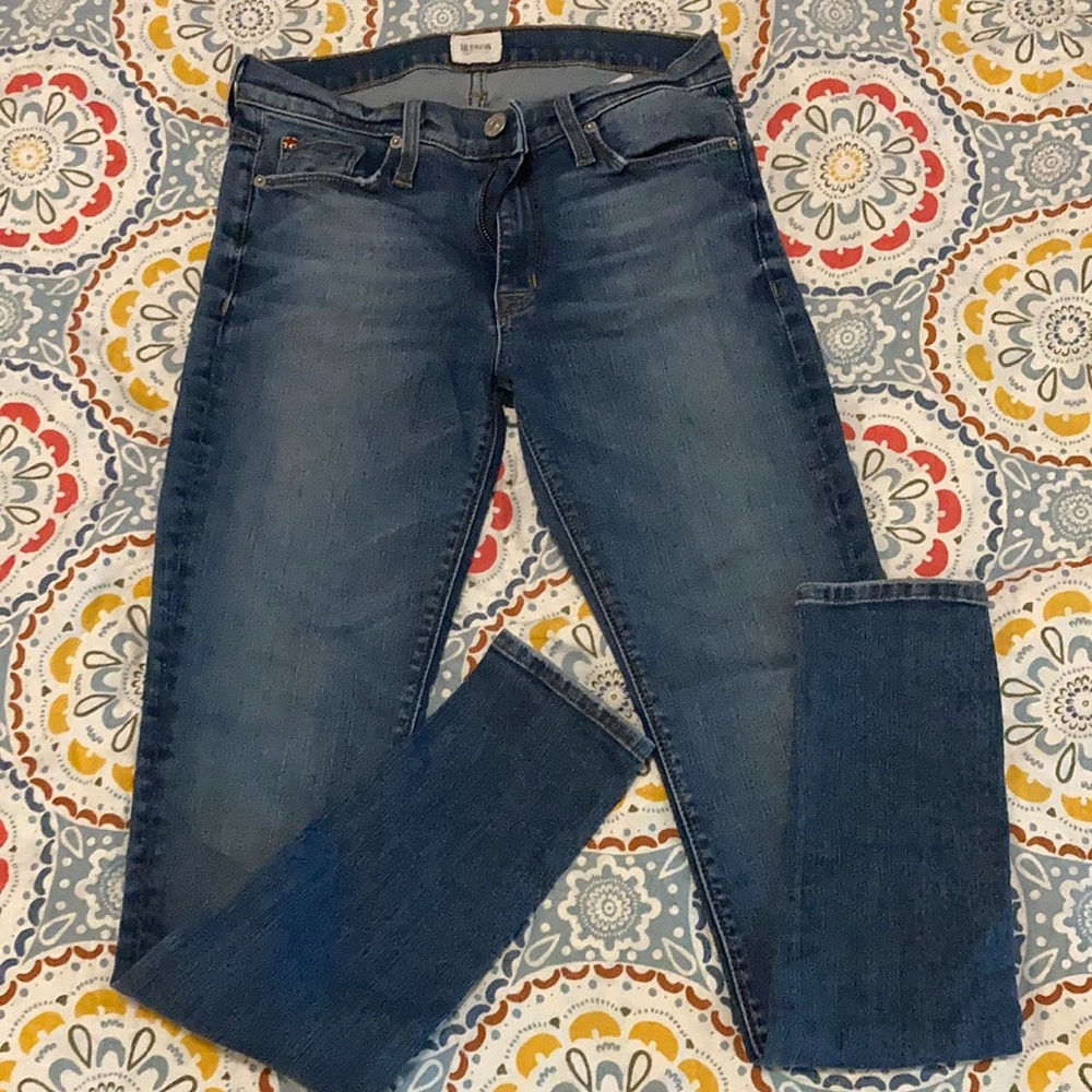 Hudson Nico Midrise Skinny Jean Light wash 27 inch